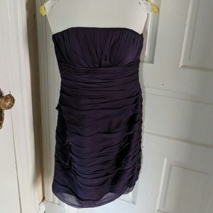 Purple chiffon dress